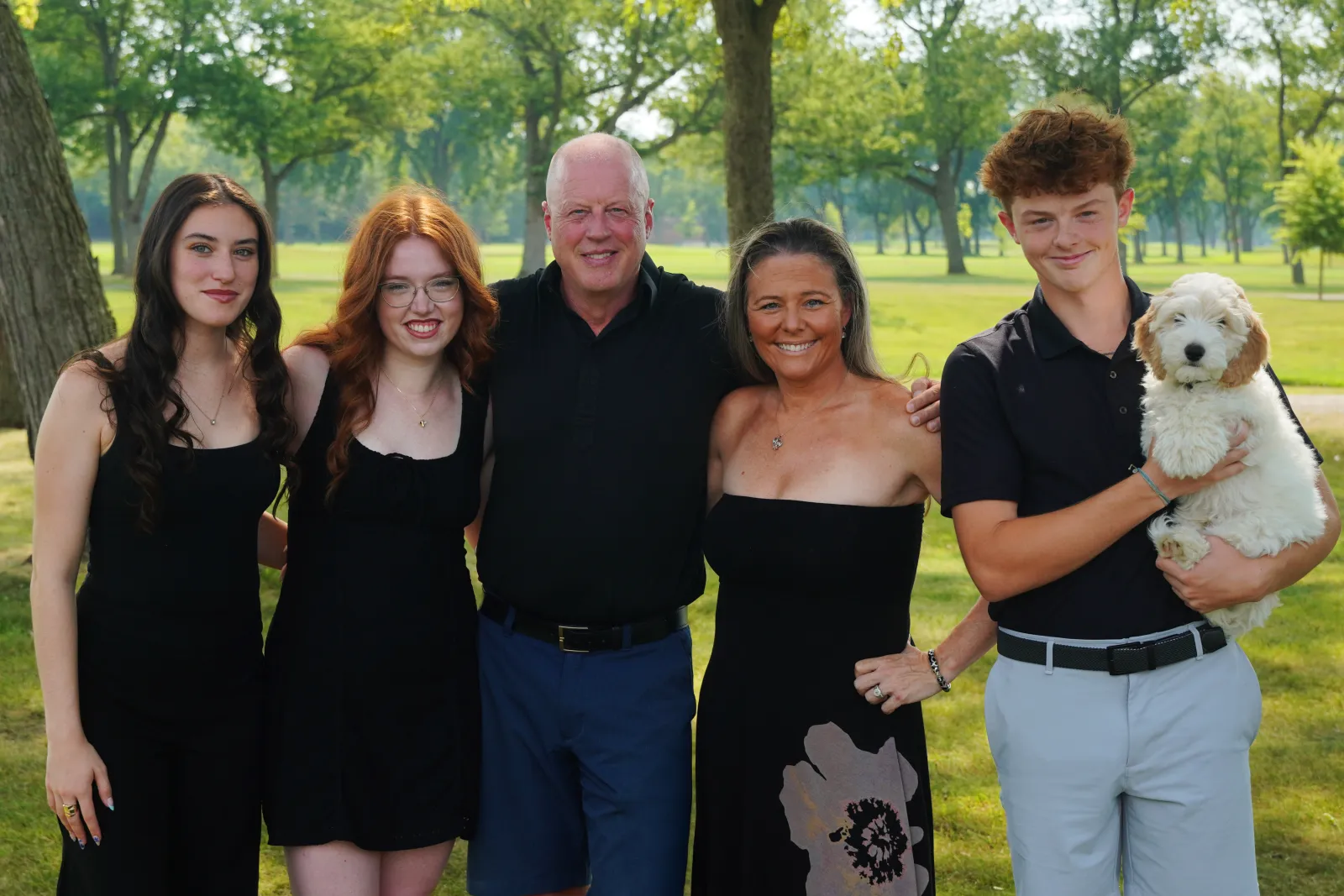 Frank Providenti with his wife and three children