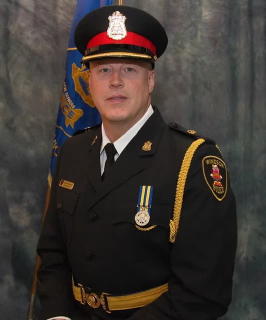 Frank Providenti in Windsor Police Service dress uniform as Deputy Chief